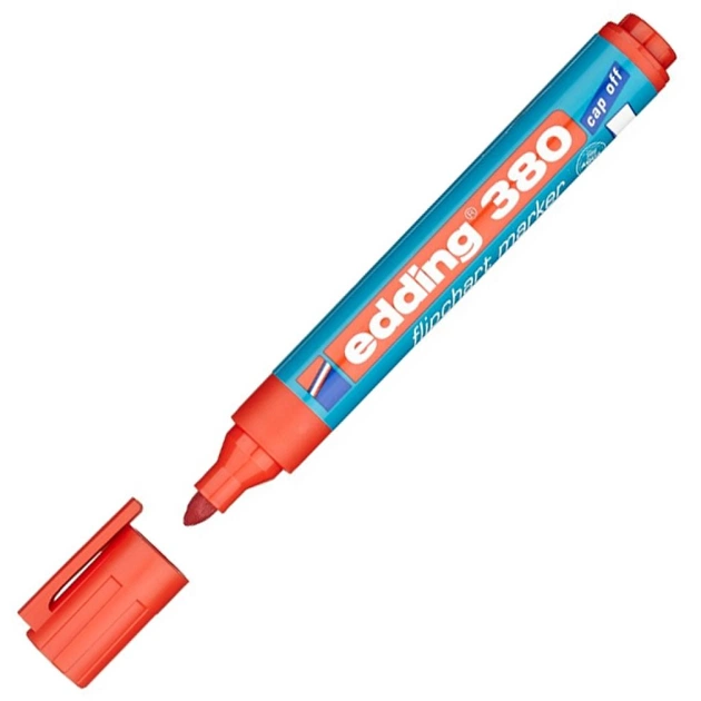 Маркер Edding Flipchart e-380 1,5-3 мм, round tip, red (380/02) - изображение 1