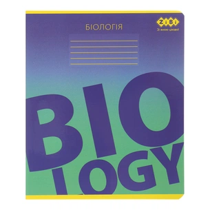 Зошит ZiBi предметний GRADIENT 48 аркушів клітинка, біологія (ZB.1702-03) зображення 1