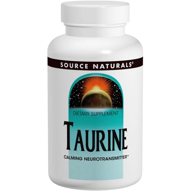 Амінокислота Source Naturals Таурін, 500 мг, 60 таблеток (SN1280) - зображення 1