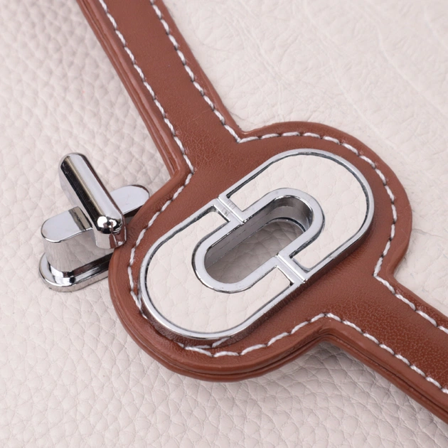 Сумка Vintage Жіноча з фактурним клапаном з натуральної шкіри Біла (22623) - зображення 8