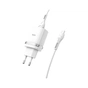 Зарядний пристрій HOCO C12Q Smart QC3.0 charger set(Micro) White (6931474716286) - зменшене зображення 2