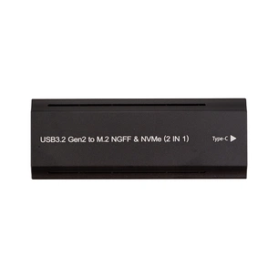 Кишеня зовнішня PowerPlant SSD M.2 PCIe NGFF/NVMe USB3.2, 20Gbps, RGB (HC380527) зображення 1