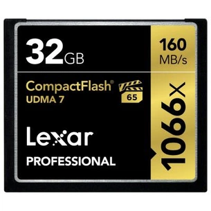 Карта пам'яті Lexar 32GB Compact Flash 1066X Professional (LCF32GCRBEU1066) зображення 1
