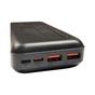 Батарея універсальна XO 20000mAh, PD/20W, QC3.0/22.5W, Input(Type-C,MicroUSB), Output(2*USB,Type-C), Black (PR188_Black) - зменшене зображення 4