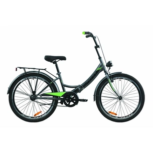 Велосипед Formula 24" SMART Vbr рама-15" St 2020 сіро-зелений з чорним, багажник (OPS-FR-24-233) зображення 1