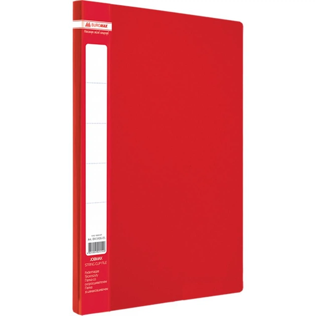 Папка-скоросшиватель Buromax А4 JOBMAX, red (BM.3406-05) - изображение 1