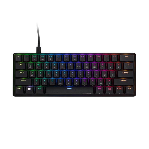 Клавіатура HyperX Alloy Origins 60 USB UA Black (4P5N4AA) - зображення 1
