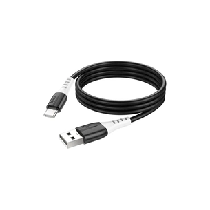 Дата кабель USB 2.0 AM to USB-C 1.0m 3A Black HOCO (6931474768575) зображення 1