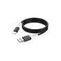 Дата кабель USB 2.0 AM to USB-C 1.0m 3A Black HOCO (6931474768575) - зменшене зображення 1