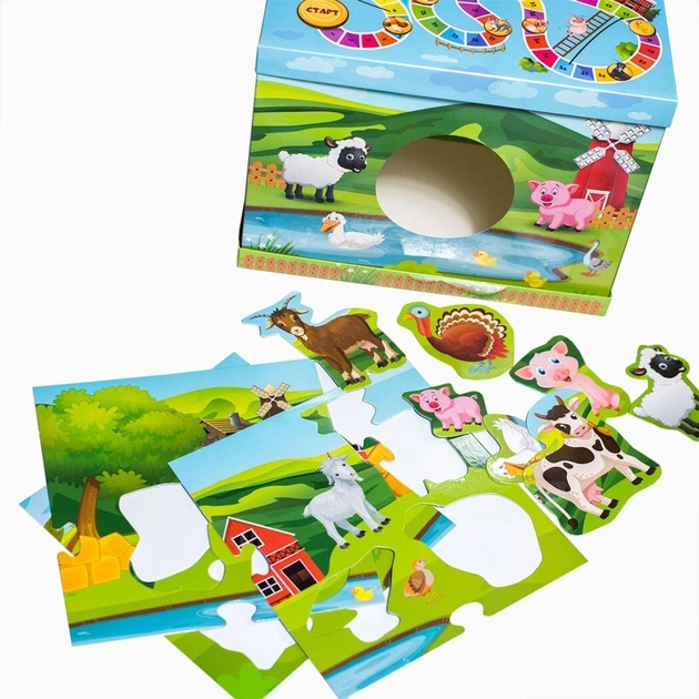 Обучающая игра. Животные на ферме. Разработано на основе метода Монтессори - изображение 8