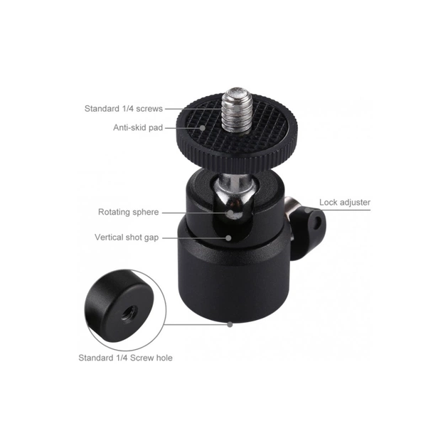 Голова штативна Puluz 1/4" (PU412) - picture 4