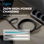 Дата кабель USB-C to USB-C 0.5m USB4 2.0 80G 240W 16K silicone black Digitus (AK-300350-005-S) - зменшене зображення 5