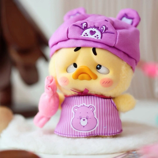 М'яка іграшка Pop Top сюрприз з кільцем 1983toys Upset Duck x Care Bears Будь веселкою (AP17183806800C) - зображення 4