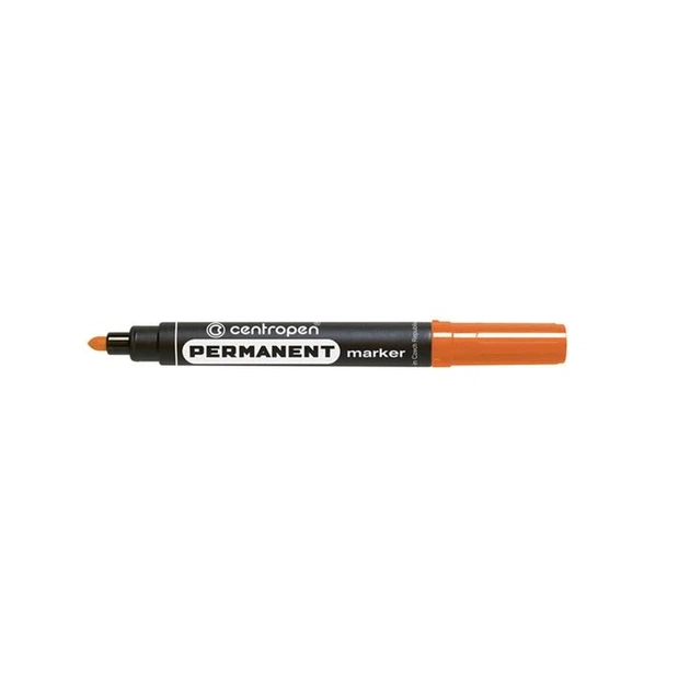 Маркер Centropen Permanent 8566 2,5 мм круглый оранжевый (8566/06) - изображение 1