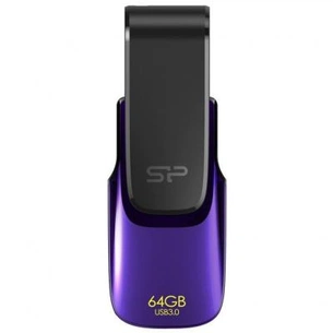 USB флеш накопичувач Silicon Power 64Gb Blaze B31 Purple USB 3.0 (SP064GBUF3B31V1U) зображення 1
