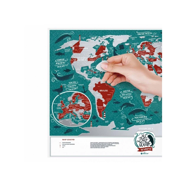 Скретч карта 1DEA.me Travel Map Marine World (13020) - изображение 5