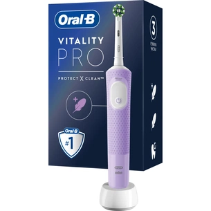 Електрична зубна щітка Oral-B Vitality D103.413.3 Protect x clean типу 3708 Lilac Mist (4210201427025) зображення 1