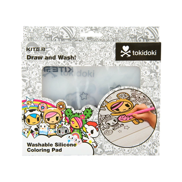 Підкладка настільна Kite силіконова розмальовка tokidoki, 30х40см (TK22-424) - picture 2