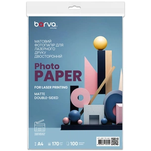 Папір Barva A4, 170 г/м2, Everyday, Laser, matt double-sided 100 с (LP-LBE170-461) picture 1