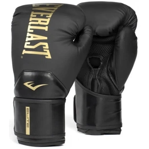 Боксерские перчатки Everlast Elite 2 Boxing Glove P00003270 чорний, золотий 10 унцій (009283623708) изображение 1