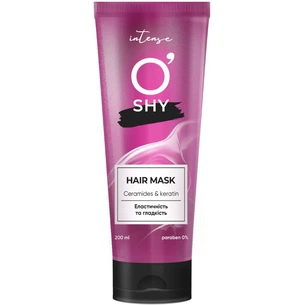 Маска для волосся O'Shy Intense Ceramides & Keratin Еластичність і гладкість 200 мл (4820263233986) зображення 1