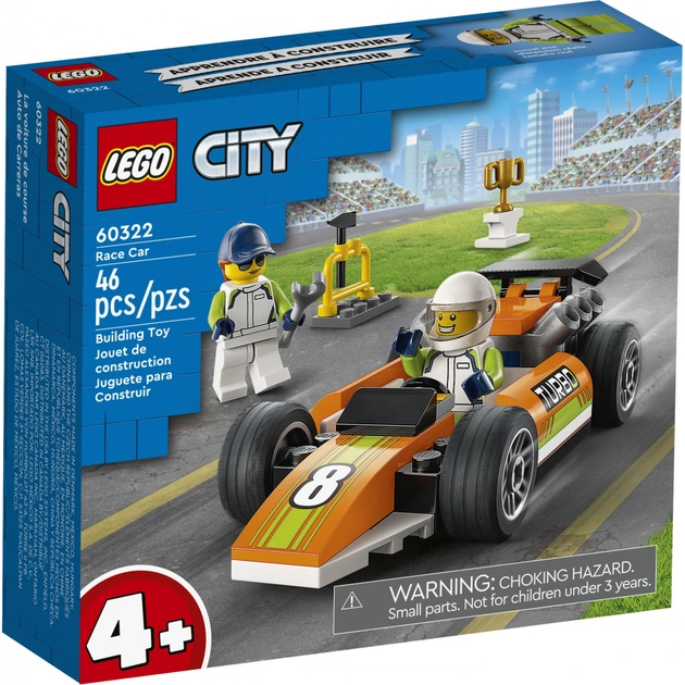 Конструктор LEGO City Гоночний автомобіль 46 деталей (60322) - изображение 1