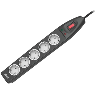 Мережевий фільтр живлення 2E 2E-SP515M10BK 10m (2E-SP515M10BK) зображення 1