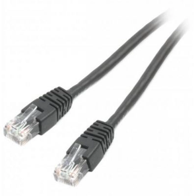 Патч-корд 0.25м UTP cat 6 CCA black Cablexpert (PP6U-0.25M/BK) - изображение 1