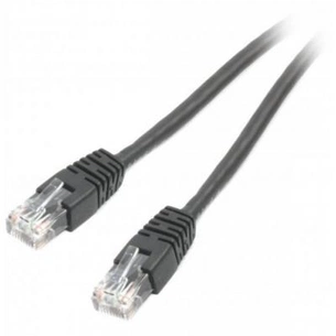 Патч-корд 0.25м UTP cat 6 CCA black Cablexpert (PP6U-0.25M/BK) зображення 1