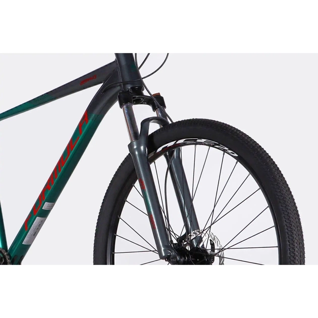 Велосипед Formula 29" ZEPHYR 1.0 HDD рама-21" AL 2026 темно-сріблястий з зеленим (OPS-FR-29-453) - изображение 4