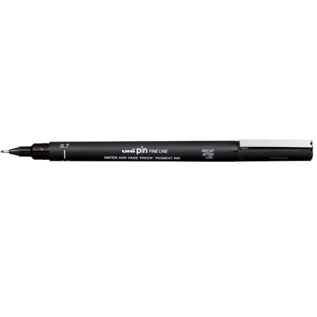 Лайнер UNI Pin Fine Line 0.7 мм чорний (PIN07-200.Black) - зображення 1