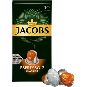 Кофе в капсулах Jacobs Espresso 7 Classico 10 шт изображение 1