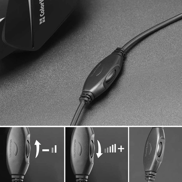 Гарнітура СolorWay Bloodwave LED Black (CW-HPG01BK) - зображення 13