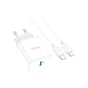 Зарядний пристрій HOCO C104A USB-C PD20W + cable USB-C to USB-C white (6931474782915) - зменшене зображення 6