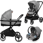 Коляска Lionelo 3 в 1 Mika Grey Stone (LO-MIKA 3IN1 GREY STONE) - зменшене зображення 1