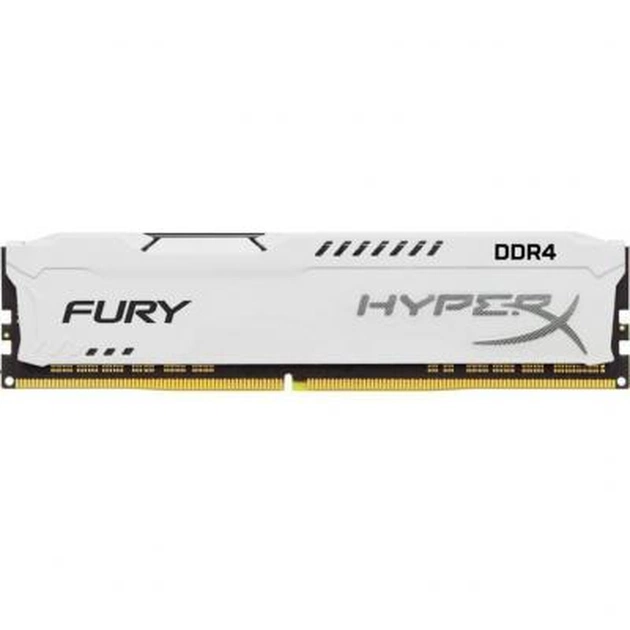 Модуль пам'яті для комп'ютера DDR4 8GB 3200 MHz HyperX FURY White Kingston Fury (ex.HyperX) (HX432C18FW2/8) - зображення 1