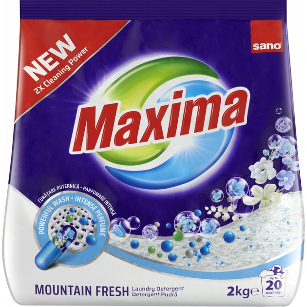 Пральний порошок Sano Fresh Mountain 2 кг (7290102991280) - изображение 1