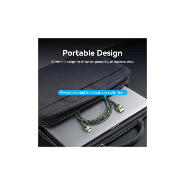 Кабель мультимедійний HDMI M to HDMI mini M 2.0m V2.1 8K 60Hz green Vention (AGJGH) - picture 7