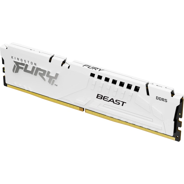 Модуль памяти для компьютера DDR5 16GB 6000 MHz Beast White EXPO Kingston Fury (ex.HyperX) (KF560C36BWE2-16) - изображение 1