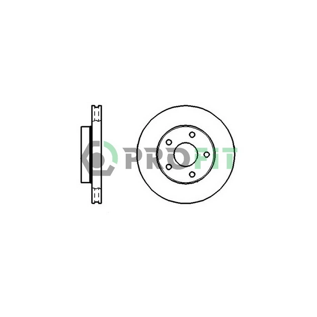 Тормозной диск Profit 5010-0180 - изображение 1