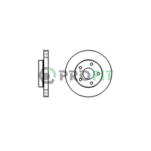 Гальмівний диск Profit 5010-0180 зображення 1