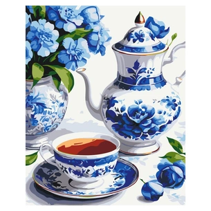 Картина по номерам ArtCraft Натюрморт у блакитних тонах 40х50 см (12040-AC) зображення 1