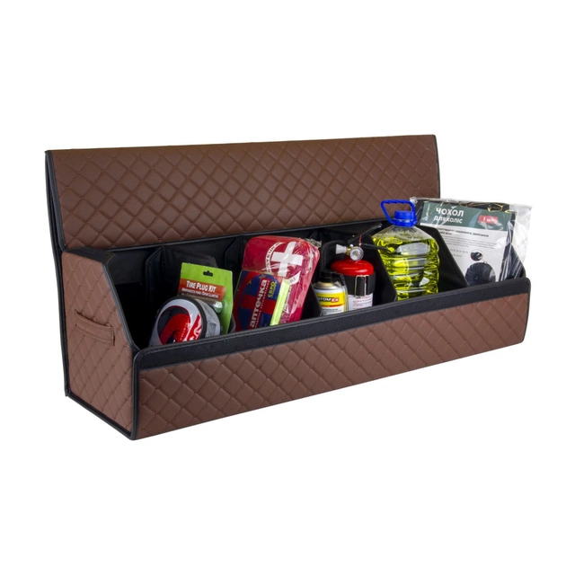 Сумка-органайзер EVAtech ECO XXL 30x30x100 см коричнева з коричневою ниткою (EHECEWZZBB) - picture 2