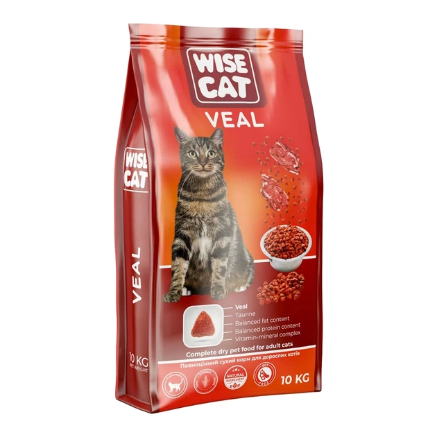 Сухой корм для кошек Wise Cat Veal 400 г (4820111141661) - изображение 1