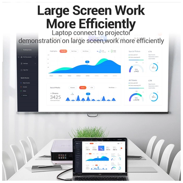 Патч-корд 2м, S/FTP cat 6 RJ-45 Extension black Vention (IBLBH) - зображення 5