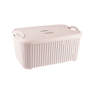 Кошик для зберігання Planet Household Flexi з кришкою рожевий 32 л (10551) зображення 1