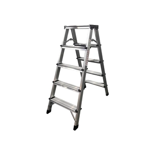 Драбина GTM 5сх. верхня сходинка 0,98м, двостороння (KMH1205) зображення 1