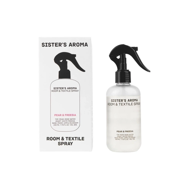 Освіжувач повітря Sister's Aroma Груша та фрезія Парфумований спрей для кімнати та текстилю 230 мл (4820227785995) - picture 1