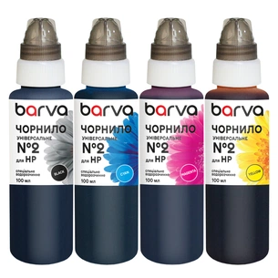 Чорнило Barva HP 2 4х100 мл, universal BK/C/M/Y (HU2-100-MP) зображення 1