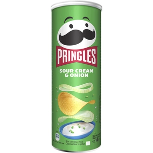 Чіпси Pringles Sour Cream&Onion Сметана-цибуля 165 г (5053990101597) зображення 1